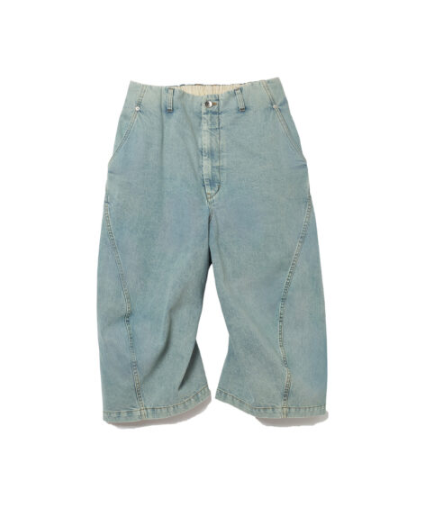 YDOT 3D DENIM TROUSERS CROPPED / ワイドット 3D デニム トラウザーズ クロップド