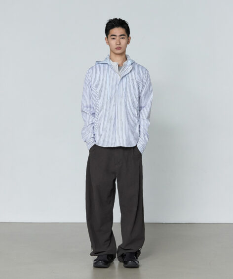 SAN SAN GEAR SLANT PANEL SHIRT / サンサンギア スラント パネル シャツ