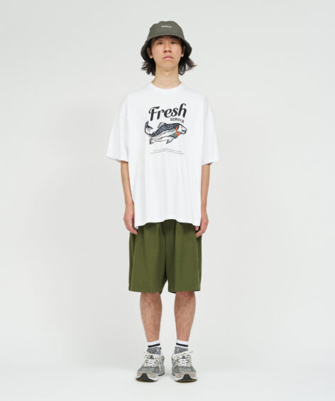 Fresh Service CORPORATE PRINTED S/S TEE “FISH” / フレッシュサービス コーポレート プリンテッド S/S TEE “フィッシュ”