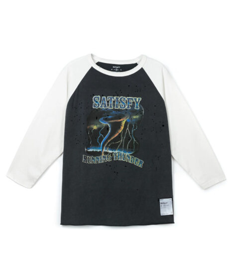 SATISFY MothTech Baseball Tee / サティスファイ モステック ベースボール Tシャツ
