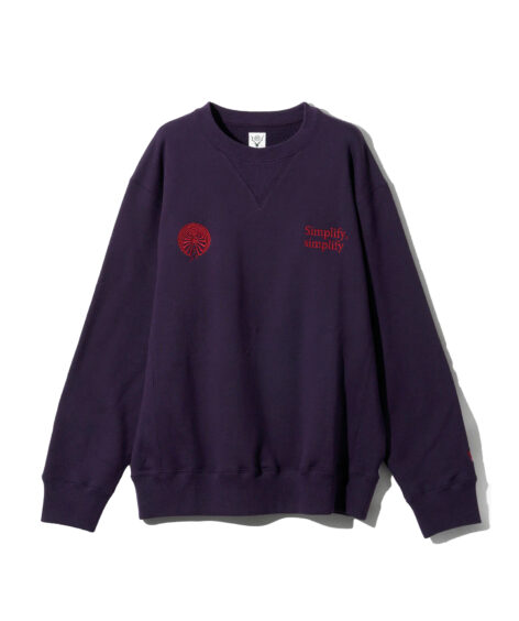 South2 West8 Emb. Crew Neck Sweat Shirt / サウスツーウエストエイト エンブロイダリー クルーネック スウェット シャツ