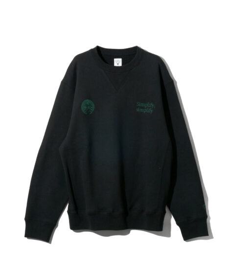 South2 West8 Emb. Crew Neck Sweat Shirt / サウスツーウエストエイト エンブロイダリー クルーネック スウェット シャツ