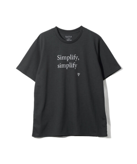 South2 West8 S/S Crew Neck Tee – Simplify, simplify / サウスツーウエストエイト S/S クルーネック TEE – Simplify, simplify