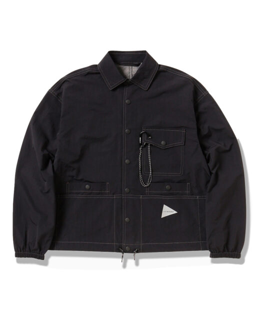 and wander crinkled nylon shirts jacket / アンドワンダー リンクルド ナイロン シャツジャケット