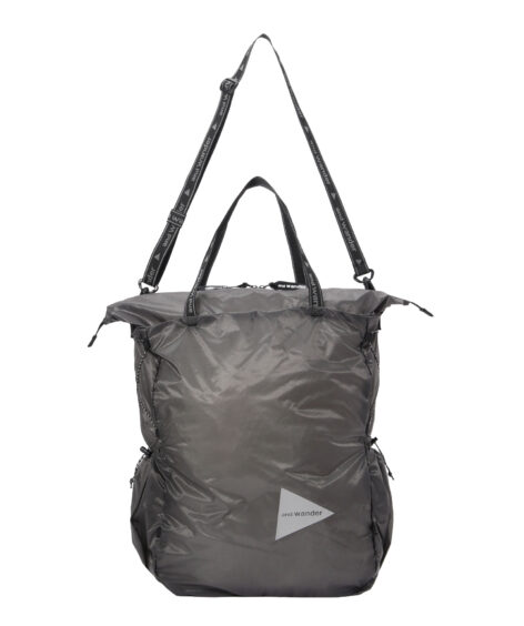 and wander sil tote bag / アンドワンダー シルトートバッグ