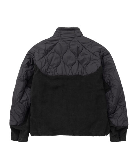 and wander quilting fleece jacket / アンドワンダー キルティング フリースジャケット