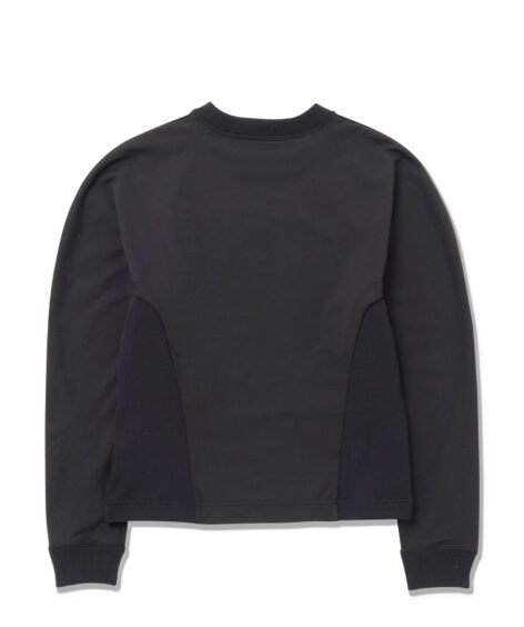 and wander back pile LS T (W) / アンドワンダー バックパイル ロングスリーブTシャツ（W）