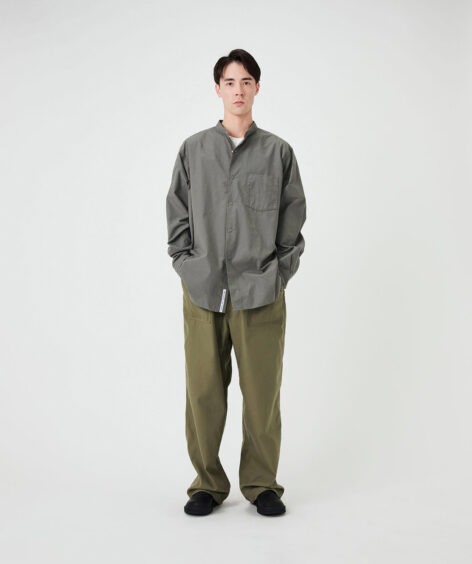 NANAMICA Band Collar Wind Shirt / ナナミカ バンドカラー ウィンドシャツ