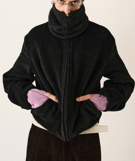 OMAR AFRIDI DIAGONAL KNIT SNOOD / オマール アフリディ ダイアゴナル ニット スヌード