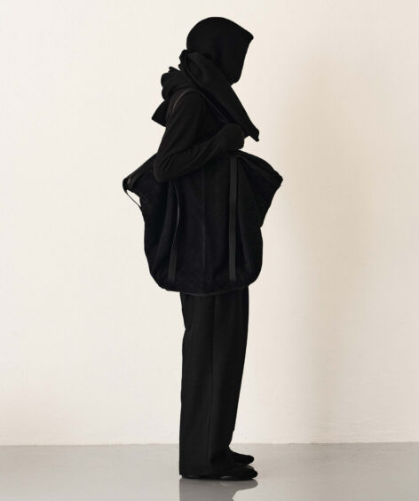 OMAR AFRIDI HOODED KNIT SCARF / オマール アフリディ フーデッド ニット スカーフ