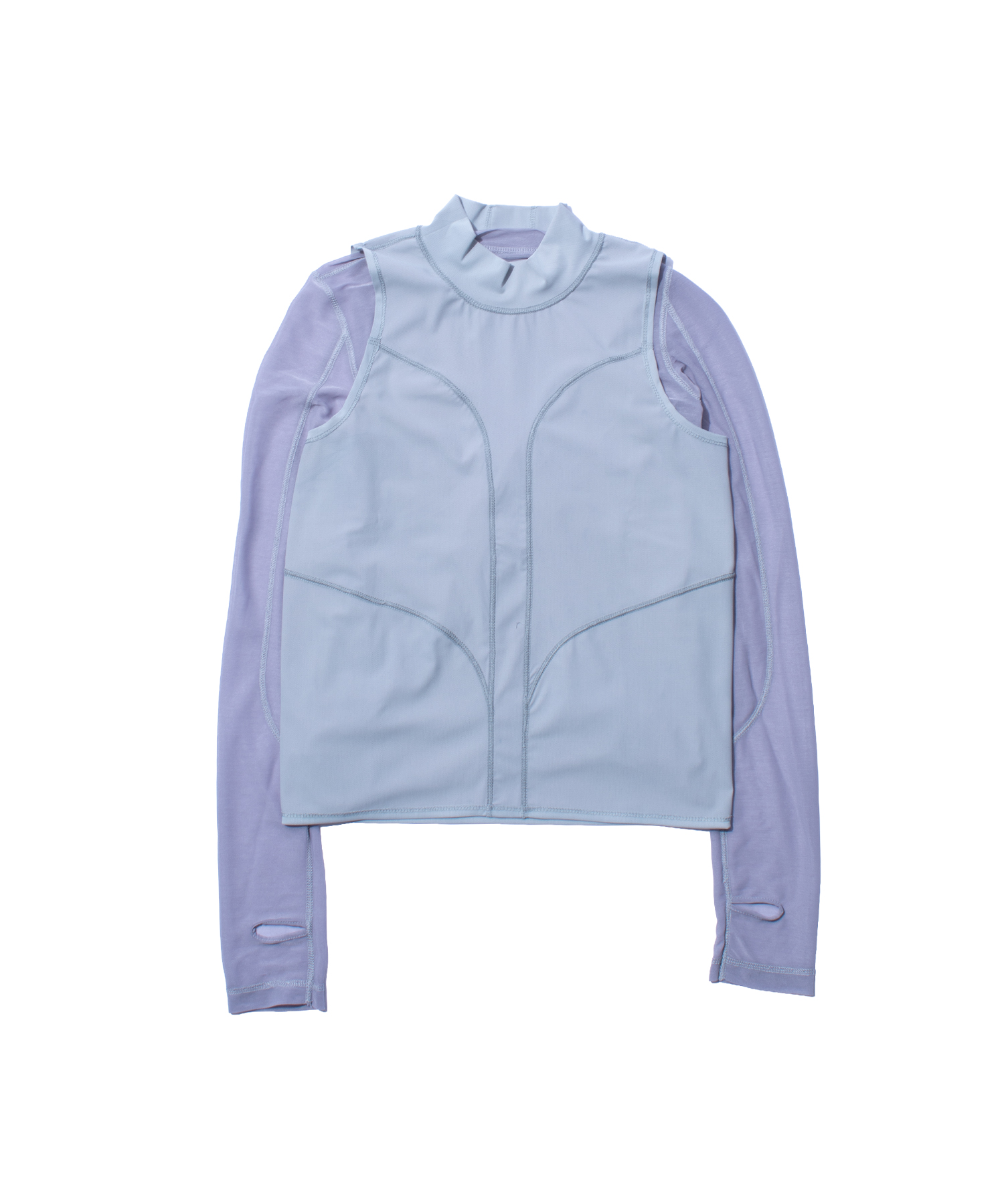 ※Pre-order: Shipping begins August 24※ F/CE. LAYERED JERSEY DUAL TOP