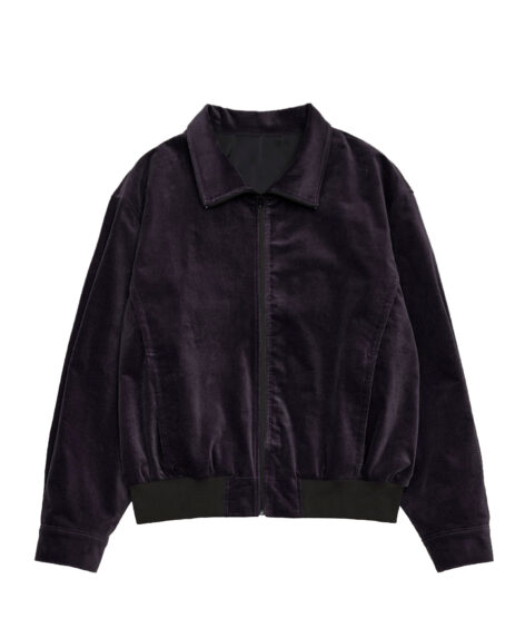 AMOMENTO VELVET ZIP UP JUMPER / アモーメント ベルベット ジップアップ ジャンパー