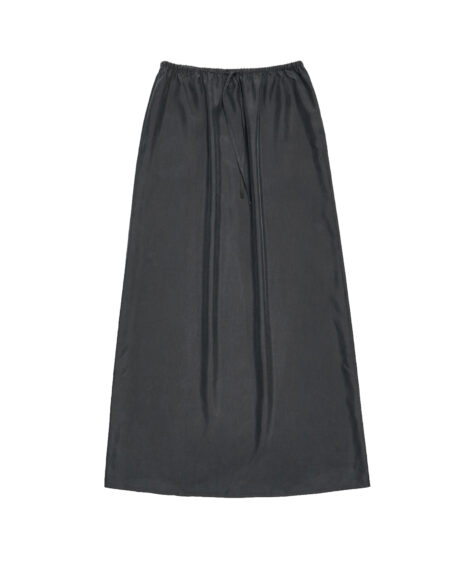 AMOMENTO CUPRO BANDING SKIRT / アモーメント キュプラ バンディング スカート