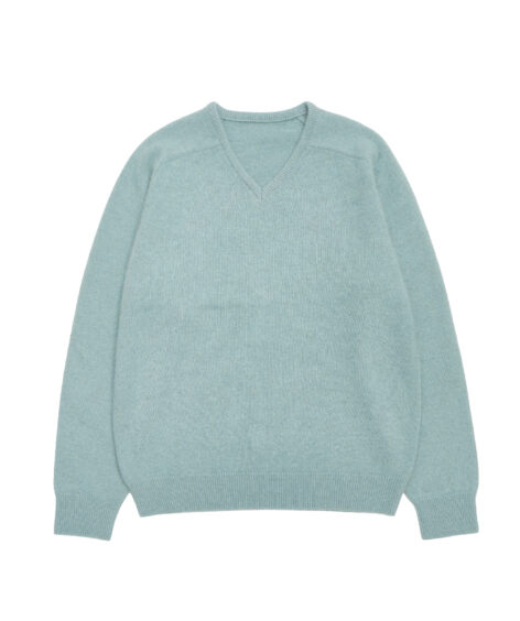 AMOMENTO RACOON V-NECK KNIT / アモーメント ラクーン Vネック ニット