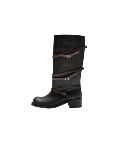 AMOMENTO BELT LONG BOOTS / アモーメント ベルト ロング ブーツ