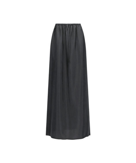 AMOMENTO CUPRO BANDING SKIRT / アモーメント キュプラ バンディング スカート