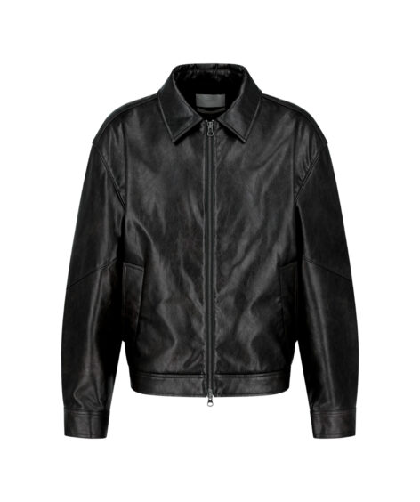 AMOMENTO SYNTHETIC LEATHER BLOUSON / アモーメント シンセティック レザー ブルゾン