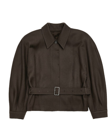 AMOMENTO BELTED WOOL JACKET / アモーメント ベルテッド ウール ジャケット
