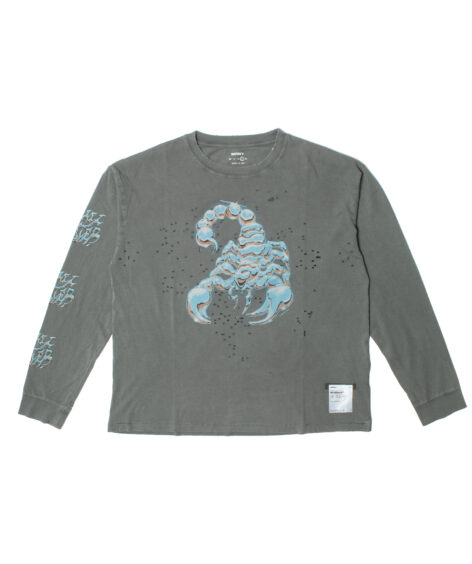 SATISFY MothTech Long Tee ScorpSleecePr / サティスファイ モス テック ロング ティー スコープスリーブ プリント