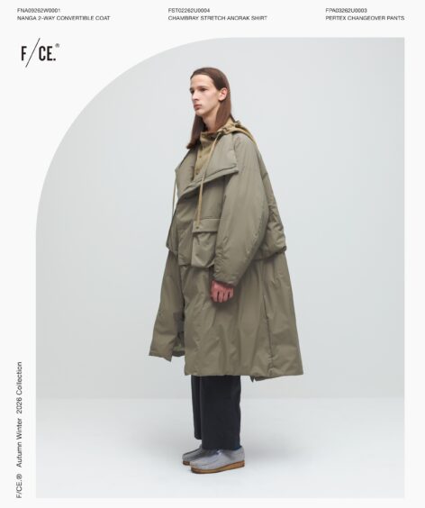 ※予約販売 10/13より順次発送※F/CE. NANGA 2-WAY CONVERTIBLE COAT / エフシーイー ナンガ 2WAY コンバーチブル コート